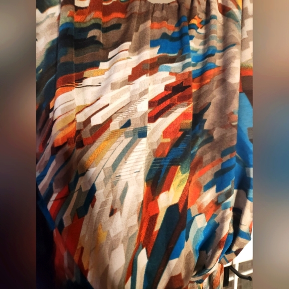 S Twelve Fall Maxi Dress Size Large - Picture 4 of 8